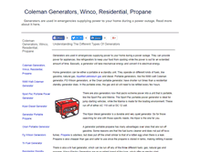 Tablet Screenshot of goodgenerators.com